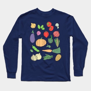 Vegetables Cottagecore Aesthetic Countrycore Farmcore Garden Long Sleeve T-Shirt